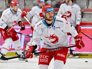 Libor Hudáček v drese HC Oceláři Třinec.