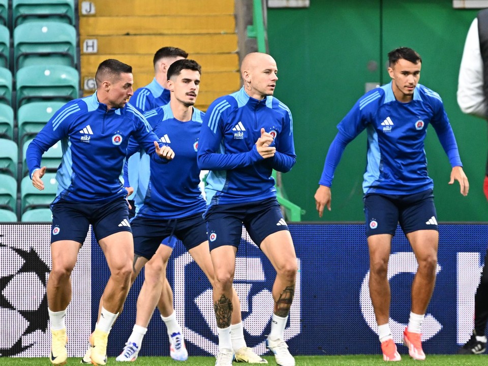 Futbalisti ŠK Slovan Bratislava.
