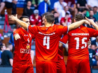 Srbskí hráči malého futbalu.