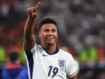 Ollie Watkins sa teší po strelenom góle v zápase Holandsko - Anglicko v semifinále EURO 2024.