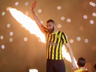 Karim Benzema v drese Al Ittihad.