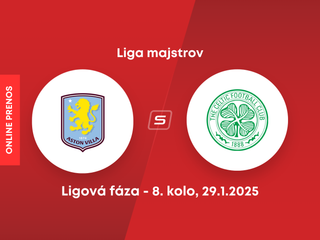 Aston Villa - Celtic Glasgow: ONLINE prenos zo zápasu 8. kola Ligy majstrov.