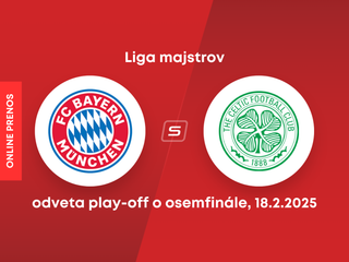 Bayern Mníchov - Celtic Glasgow: ONLINE prenos z odvetného zápasu play-off o osemfinále Ligy majstrov.