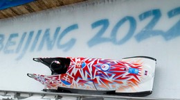 Slovenská bobistka Viktória Čerňanská pri debute na ZOH 2022. 