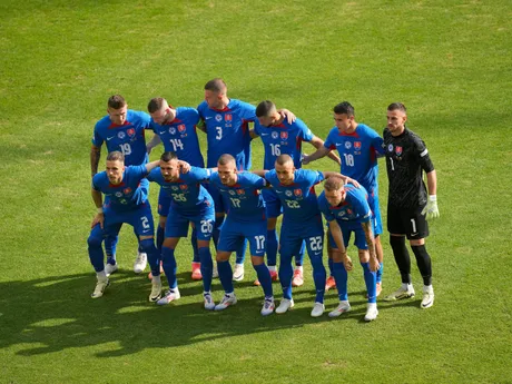 Slovenskí futbalisti pred zápasom Slovensko - Rumunsko v skupine E na EURO 2024.