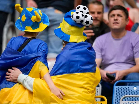 Fanúšikovia pred zápasom Slovensko - Ukrajina v skupine E na EURO 2024 (ME vo futbale).