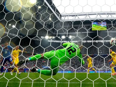 Úvodný gól Ivana Schranza v zápase Slovensko - Ukrajina v skupine E na EURO 2024 (ME vo futbale).