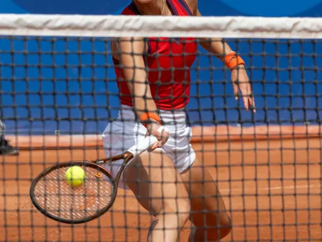 Anna Karolína Schmiedlová počas olympiády v Paríži 2024. 