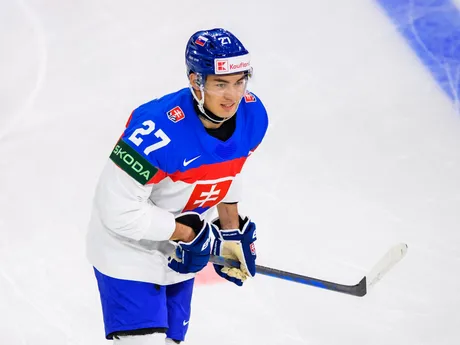 Sebastián Čederle pred zápasom Slovensko - Slovinsko v skupine A na MS v hokeji 2025.
