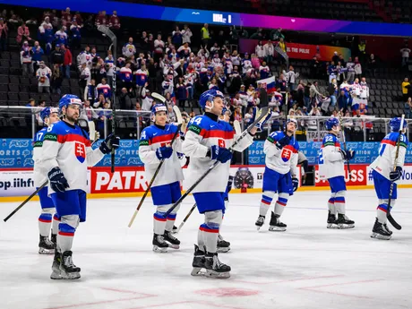 Mislav Rosandič v zápase Slovensko - Francúzsko na MS v hokeji 2025.