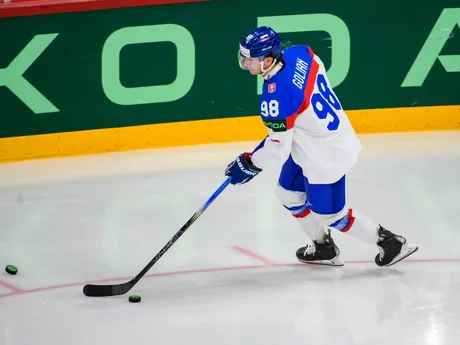 Andrej Golian pred zápasom Slovensko - Lotyšsko v skupine A na MS v hokeji 2025.