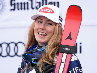 Americká lyžiarka Mikaela Shiffrinová. 