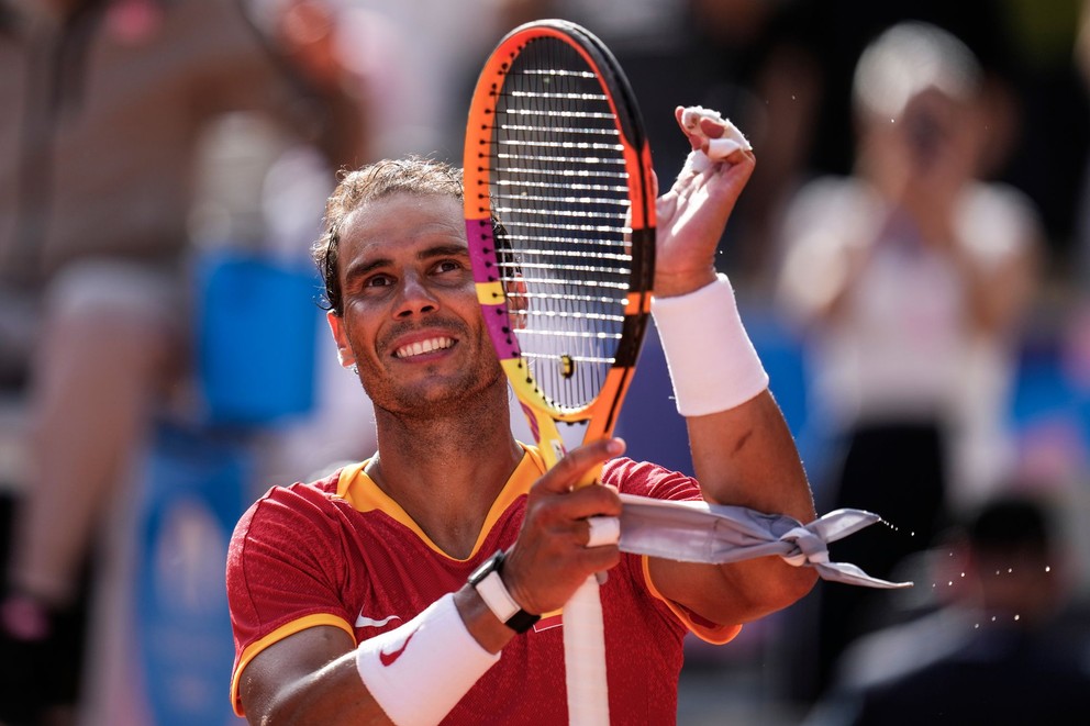 Španielsky tenista Rafael Nadal na  olympijských hrách v Paríži 2024.